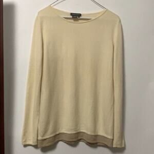 REBECCA MOSES 100%‎ Cashmere BEIGE SWEATER …